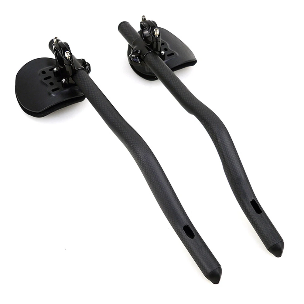 Ergonomic Bike Rest Handle Bar Carbon Fiber TT Handlebar 30 Degrees 31.8mm Round Tube Assisted Rest Handle Cycling Handlebar