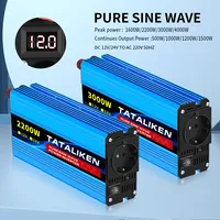 1600W 2200W 3200W 4000W Pure Sine Wave Power Inverter DC 12V/24v to AC 220V 50HZ with EU Socket Car Adapte