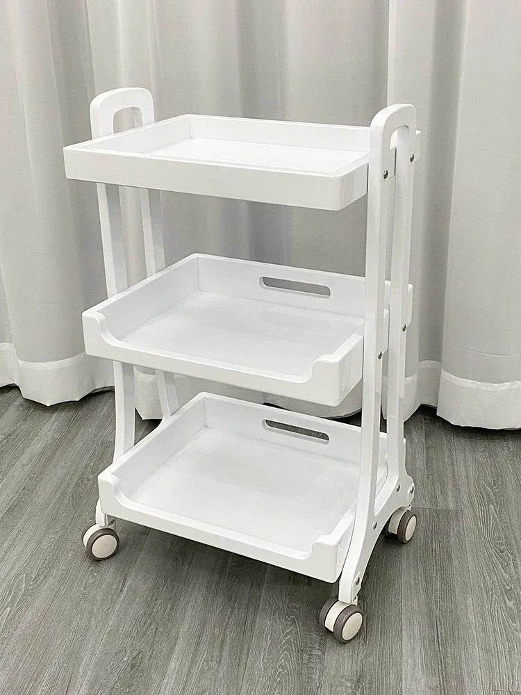 

Bedroom Snack Bedside Salon Trolley Bookshelf Dining Room Sofa Side Lash Salon Trolley Carrito Auxiliar Beauty Furniture HYST