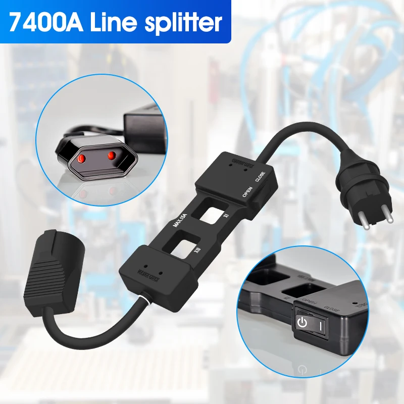 7400A Line splitter is an auxiliary tool for clamp ammeter orfor multimeterAccurately and conveniently measure the current value