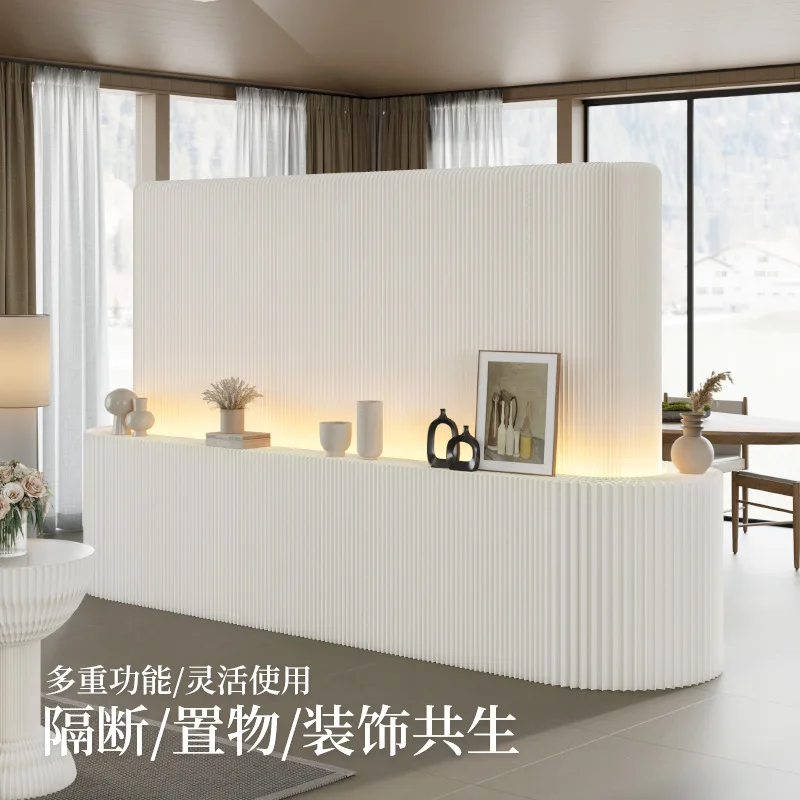 Organ paper wall led light strip luminous display wall art exhibition background wall office commercial display rack