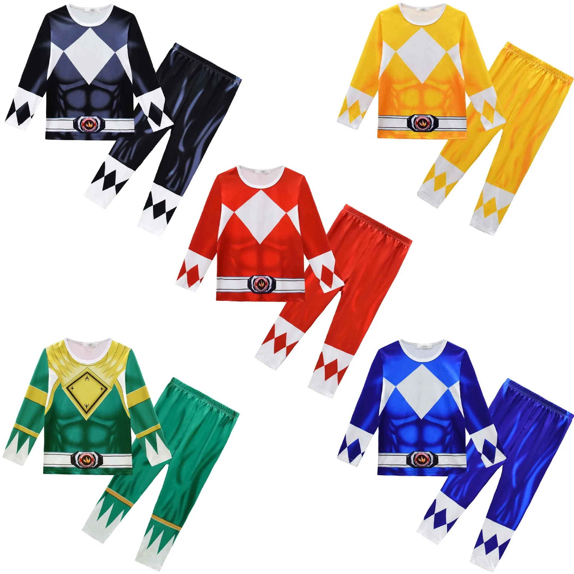 Boy Morpher Power Samurai Sentai Shinkenger Rangers Cosplay Fantasia Halloween Costume for Boy Halloween Birthday Party Set