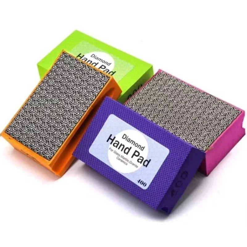 Diamond Hand Sanding Block Abrasive Pad for Glass Edge Smoothing Polishing Trimming Emery Hand Abrasive Tool