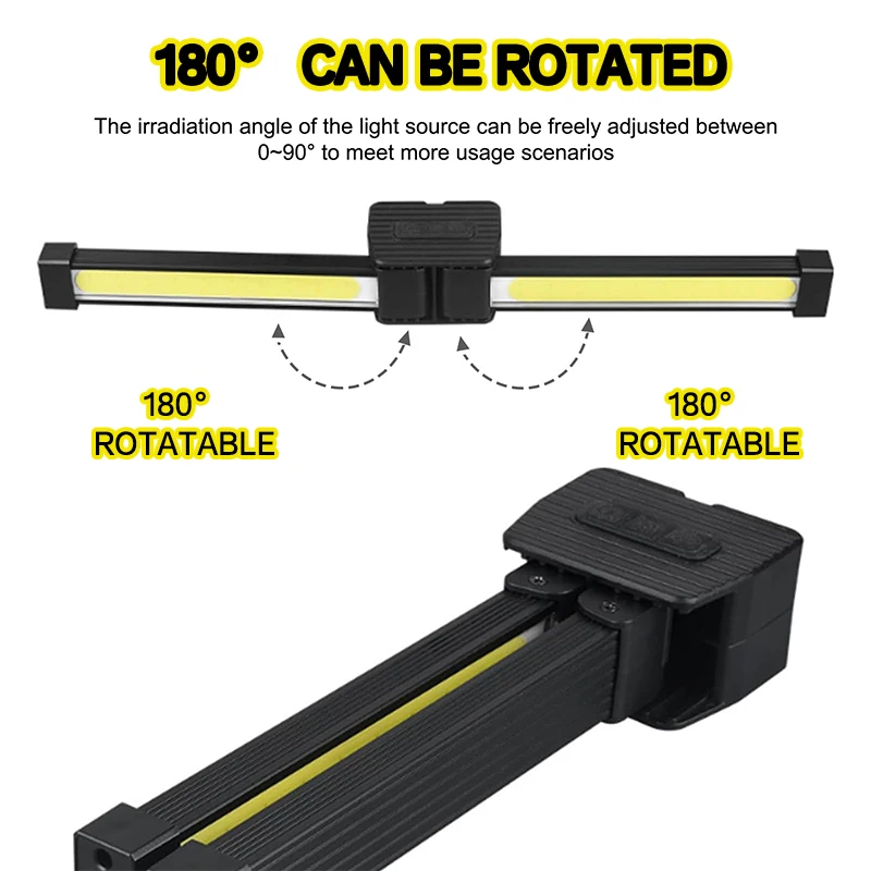 

Gym Lamp For Posing,Portable Magnetic Led Flashlight With Hanging Hook,Waterproof LED 7th Gear Dimming Gym For Posing