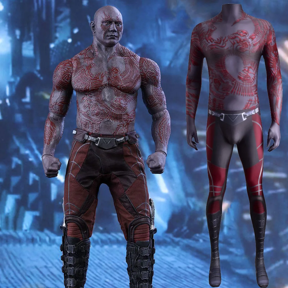 

Guardians of the Galaxy Destroyer Cosplay Costume Tight Suit loween Role-plang Outfit Women's Traditional Costume