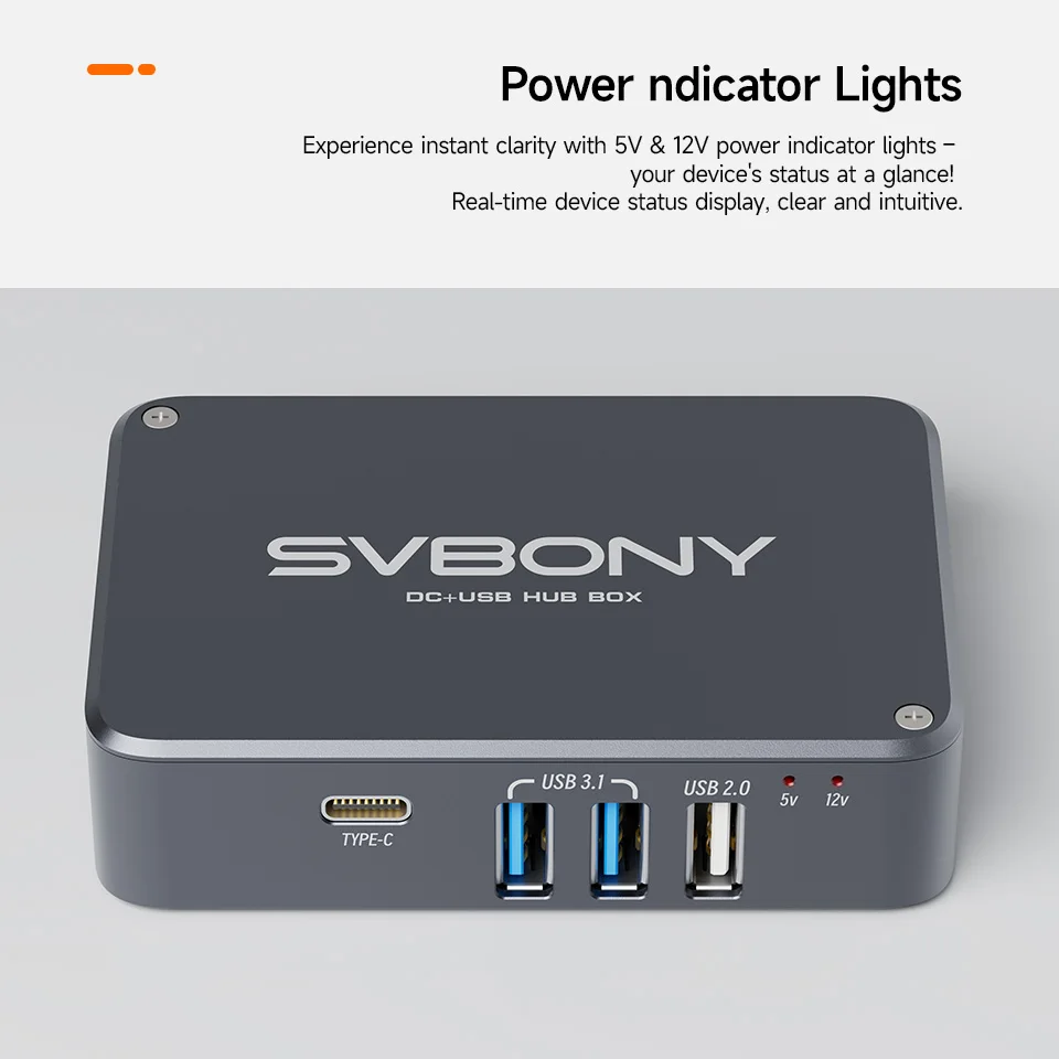 Svbony Astronomie-Mikro-DC+USB-Hub-Box SV241, verbessert mit Anti-Lichtleck-Design und Filter-Schubladenhalter für astronomische Teleskope. – Detail 8