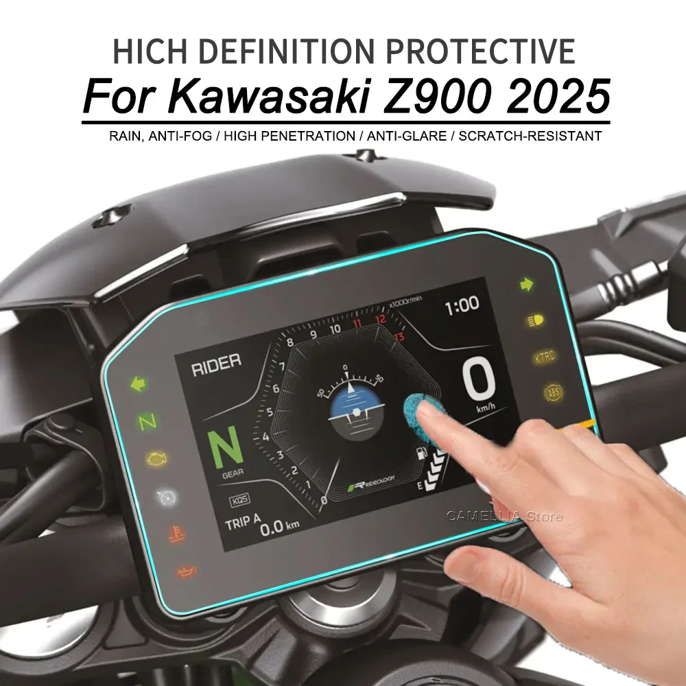 

Motorcycle Dashboard Protective Film Anti Scratch High-Definition Z900 Motorcycle Accessories for Kawasaki Z900 2025