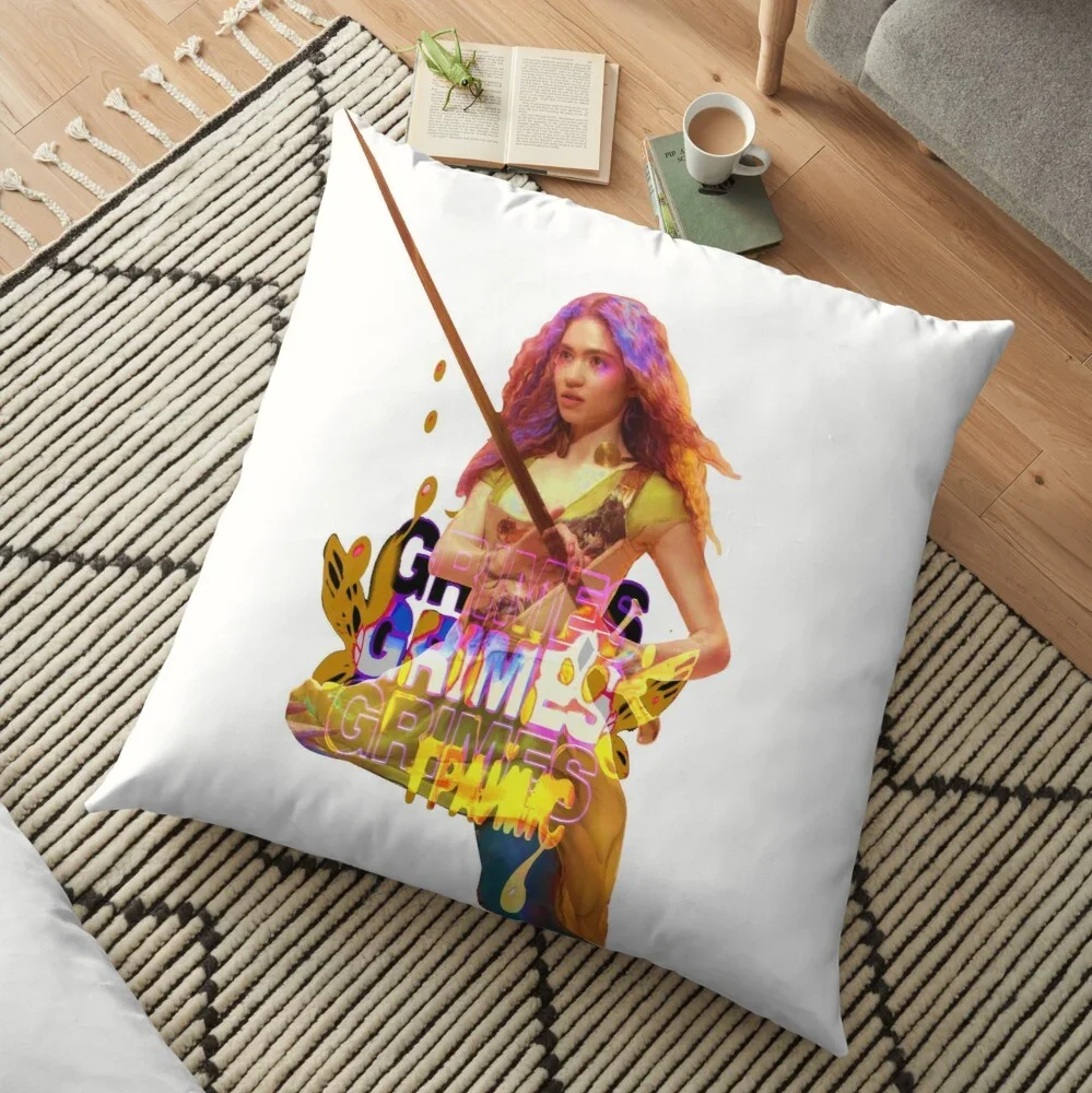 Grimes Pattern Pillow Case Fashion Square Cushion Car Sofa Home Office Decor