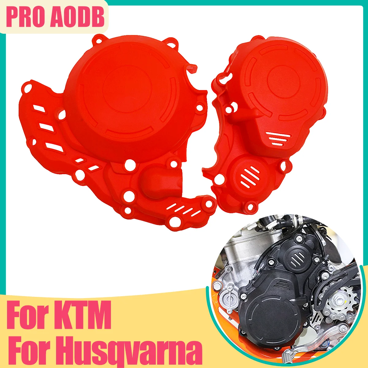Clutch Protector Engine Guard Cover For KTM EC 250F 350F 2023 Motocross EXC-F 250 350 XCF-W FREERIDE 4T 2017-2022