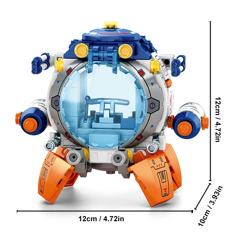 مكعبات بناء من سلسلة الفضاء مع كبسولة رائد الفضاء ونموذج صاروخ ألعاب تجميع MOC للأطفال الأولاد والبنات هدايا عيد الميلاد
