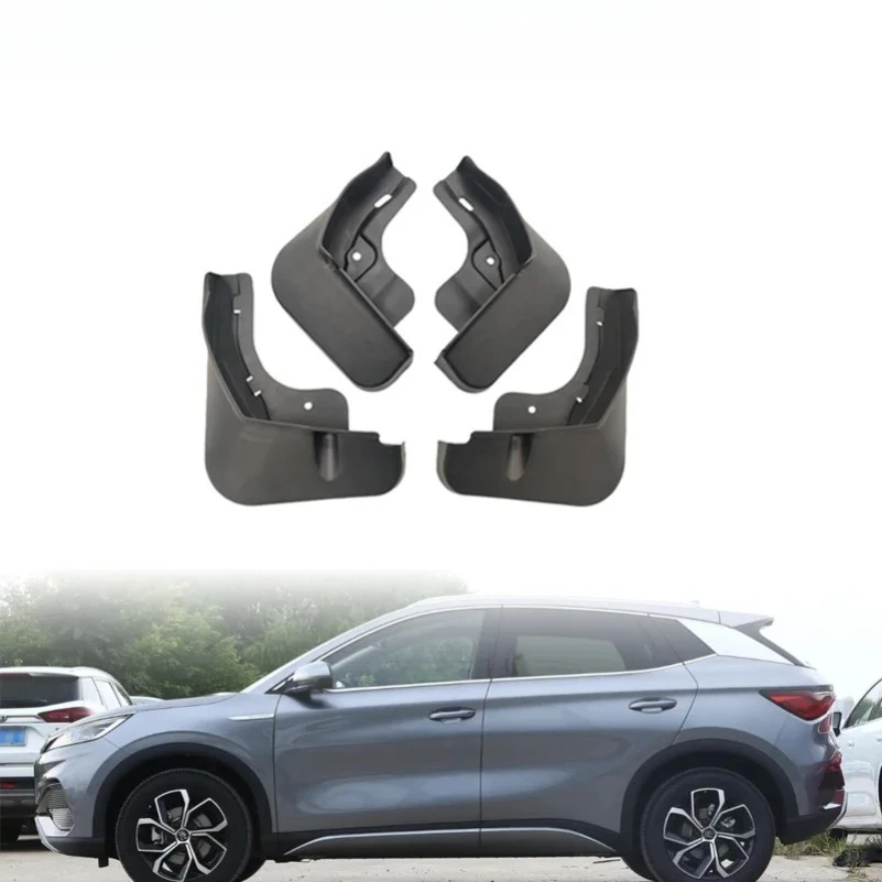 FOR  BYD Yuan Plus Atto 3 2022-2025 2023 2024 Mud Flaps Splash Guards Fender Dirt Protection Winter Sediment4pcs Mudguards
