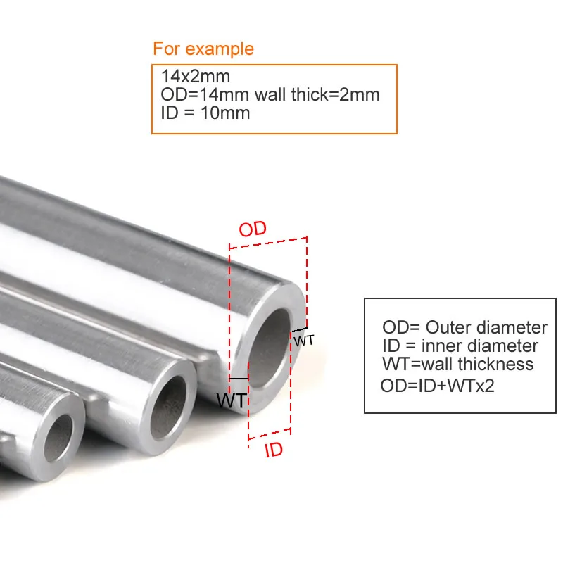 Tubo de precisión de acero inoxidable 1,5, diámetro exterior de 38mm, espesor de pared de 1mm, 304mm, 2mm, 3mm, tolerancia de 0,05mm, pulido interior y exterior