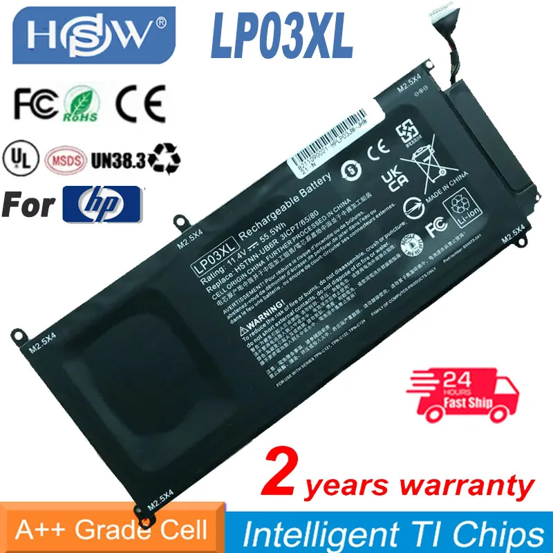 LP03XL battery for HP Envy 15 15-ae020TX TPN-C124 TPN-C122 807417-005 807211-121 HSTNN-DB6 HSTNN-DB7C