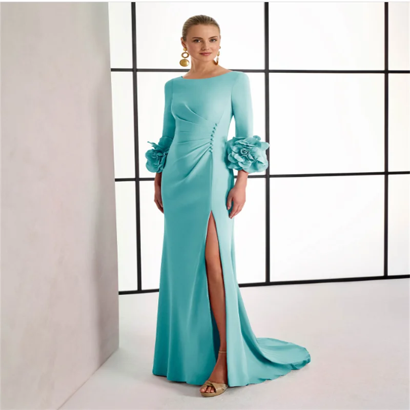 Robe de soirée pour femmes, nouvelles fêtes, robes de bal élégantes, luxe, manches longues, rouge, pour événements, personnalisées, 2025, 2026