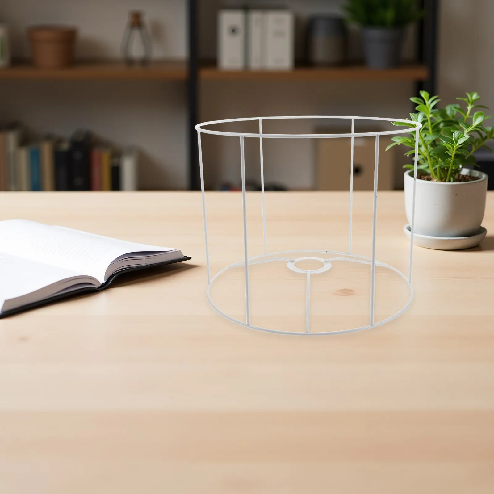 

Lamp Shade Frame E27 DIY Industrial Metal Lampshade Frame Rustic Wire Holder Cage Pendant Light Farmhouse Hanging Bulb Guard