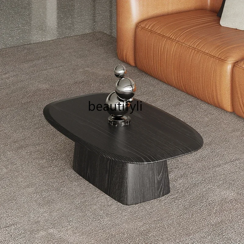 

ls 42Coffee table small apartment solid wood wind edge table, household balcony small table
