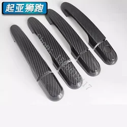 For Kia Sportage 2005 2006 2007~2015 car accessories Door Handle Cover trim handles covers plastic Imitation carbon fiber