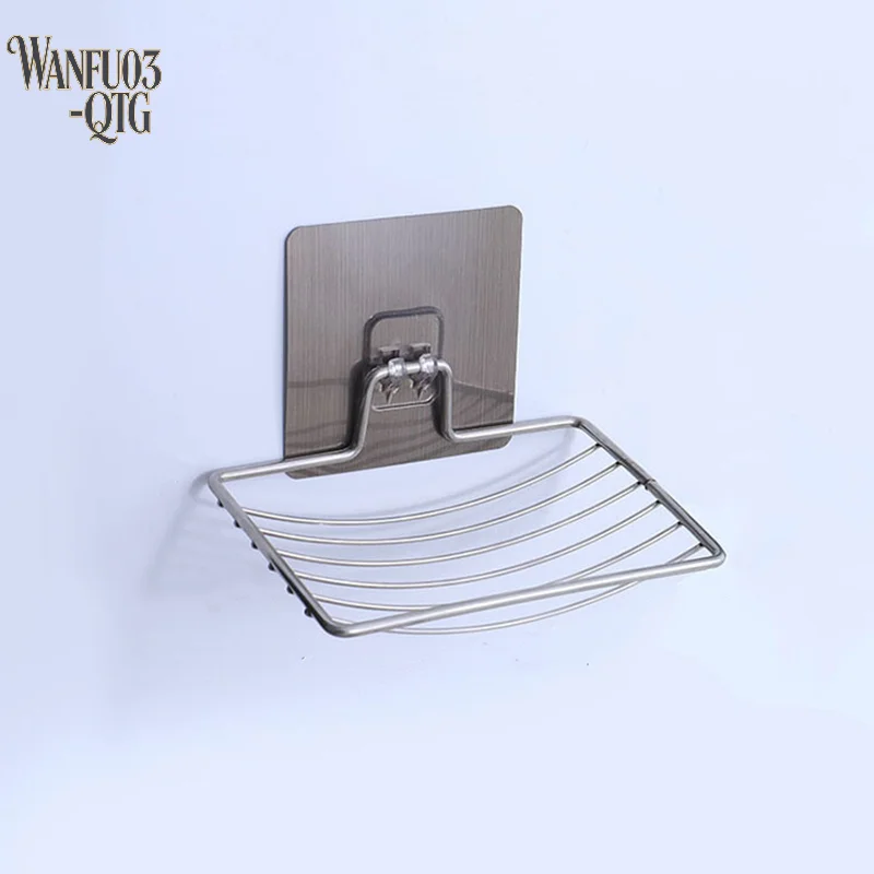

Hot Sale 1PC Stainless Steel Rack Bathroom Self Adhesive Soap Rack Wall-Mounted Soap Holder