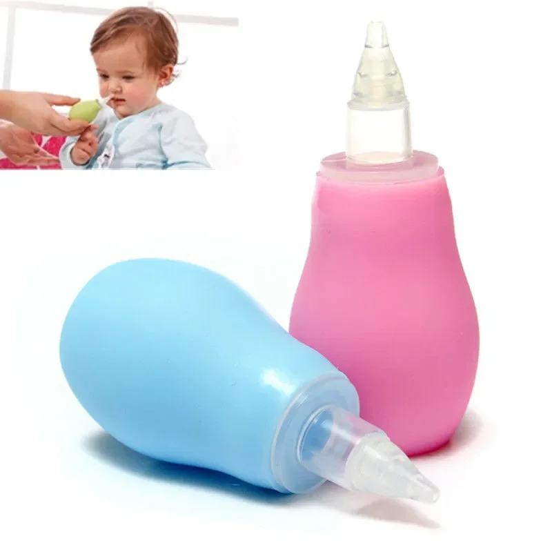 Aspirador Nasal de silicona para bebé, limpiador de Nariz de seguridad para bebé, higiene Infantil para recién nacido, Dischenge Nasal, herramienta