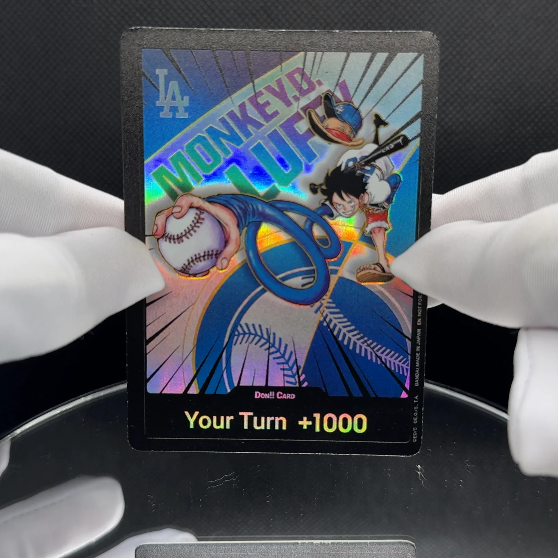 ホログラフィックワンピースOCG英語版DONカード ルフィ×ドジャース