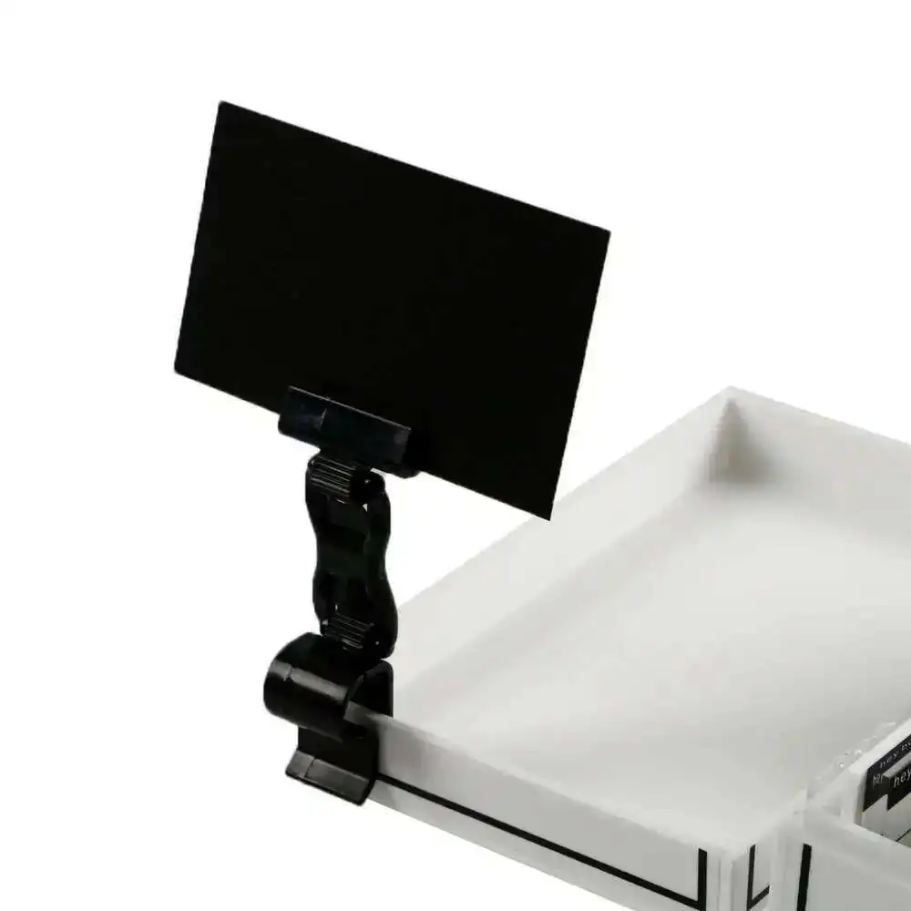 Two Way Sign Holding Clip For Surfaces Up With Chalkboard