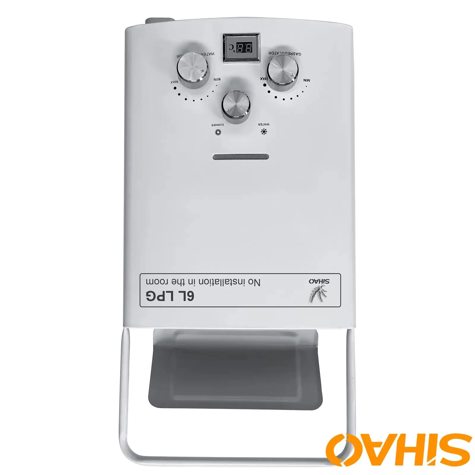 SIHAO 6L Gas Water Heater Bathroom heating instant Outdoors Water Heater Boiler Car Camping Travel with Digital Display Shower