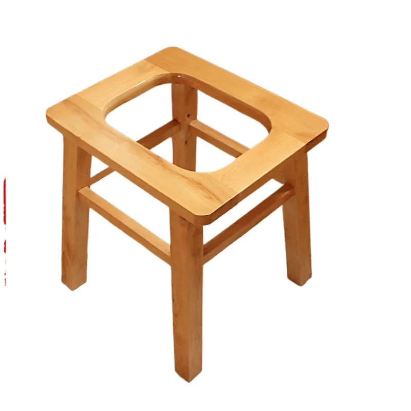 Portable Commode Chair Toilet Stool for Elderly Pregnant Women Sturdy Home Use with Anti Slip Mat and Bucket