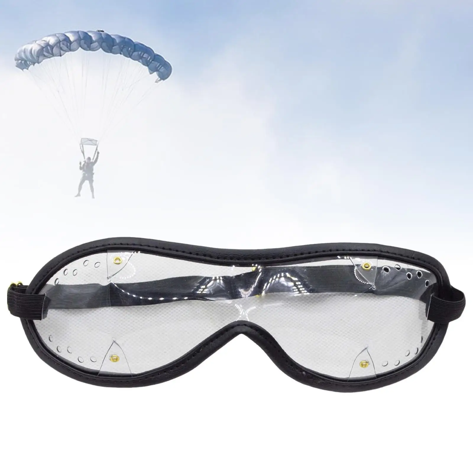 Skydiver Goggles Eye Protection Adjustable Strap for Skating Hiking Versatile Skydiver Goggles