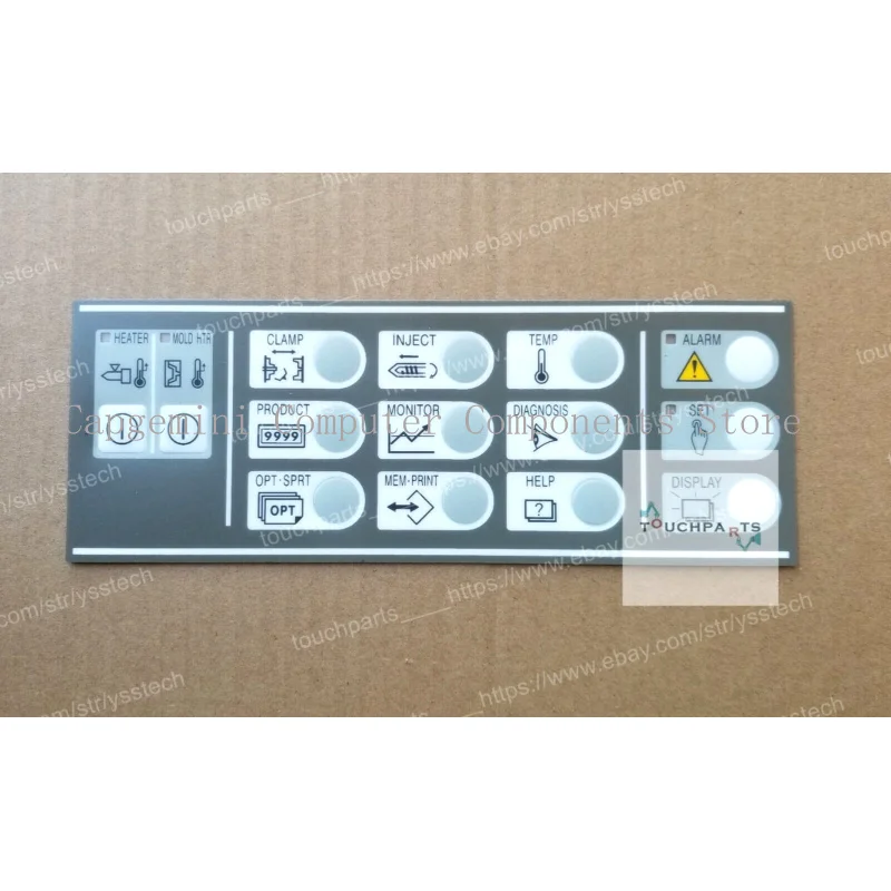 

Operating Membrane Overlay for Toshiba injection molding machine V10 V21 English