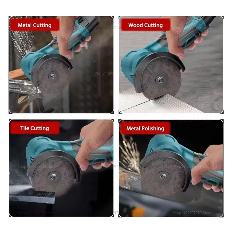 Polisher Cutting Tool for DIY Home Renovation and Metal WoodWORK 12V Cordless Angle Grinder Brush Cutter Portable image 4