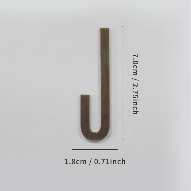 Selbstklebende Hausnummern aus Bronze, englische Alphabetbuchstaben aus Metall für Wohnung, Zimmer, Türschild, Tisch, Briefkasten, Nummernaufkleber, 7 cm – Detail 17