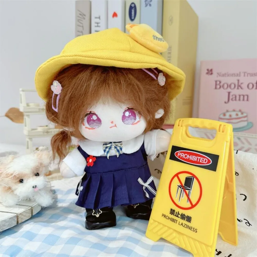 

1 set Kindergarten 20cm Cotton Doll Clothes Denim Skirt Outfit Cotton Doll's Clothes Kawaii Mini No Attribute Doll Clothes