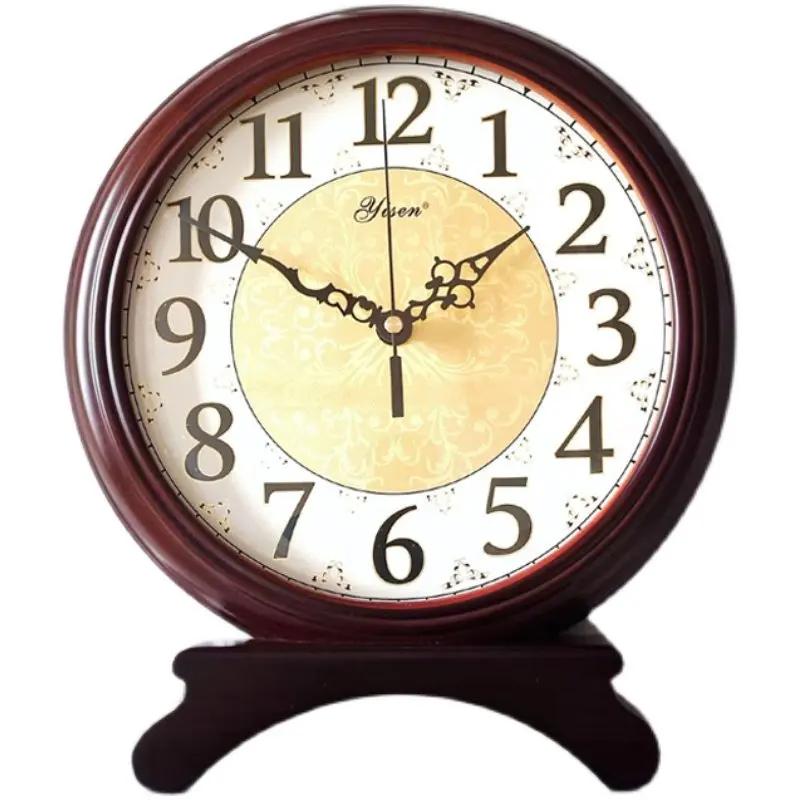 

Solid wood clock, desktop clock, living room bedroom fashion clock