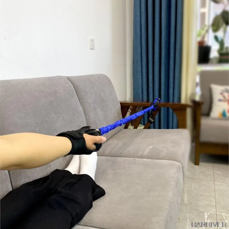 Stroke Hemiplegia Rehabilitation Training Exercise Its Arm Muscles Equipment Cable Machine Bed Upper Arm Stretched Elastic Rope
