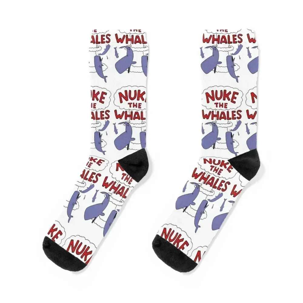 Nuke the whales Socks retro hip hop snow Boy Child Socks Women's
