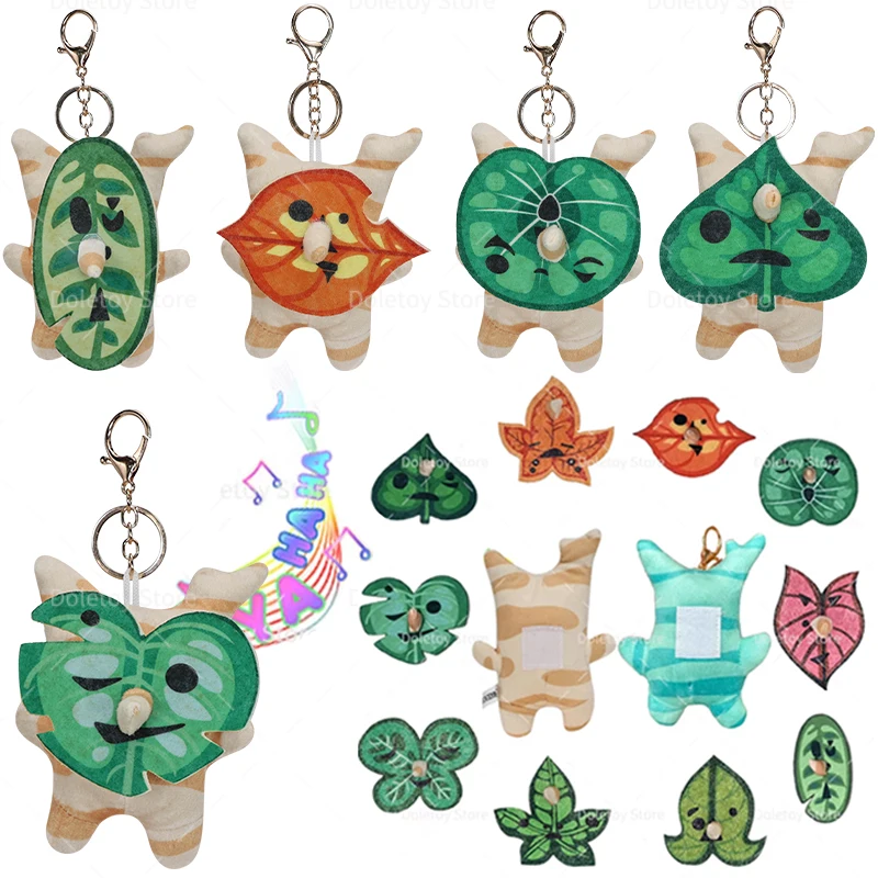 La leyenda de Zelda caras de peluche sonido cambiable Korok juguete de peluche dibujos animados Anime hojas verdes muñeca para niños regalos de cumpleaños
