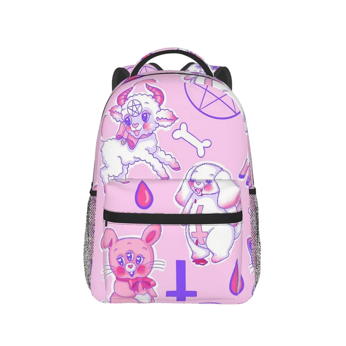 Fuzzy Friends Student Backpack School Bag Hiking Travel Daypack for Men Women Fashion Bookbag Shoulder Bags