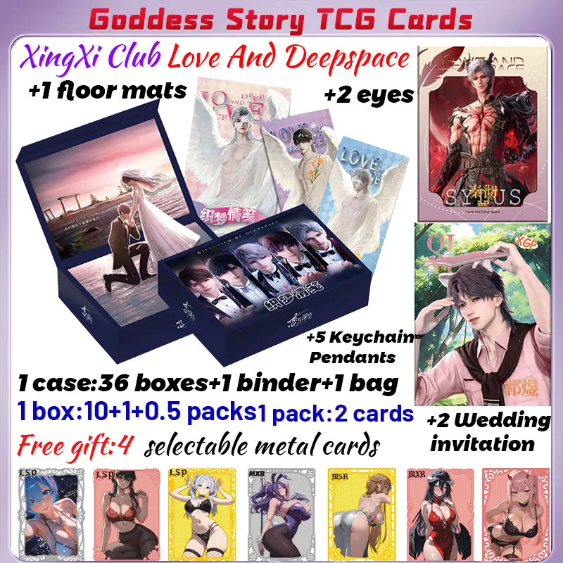 

2025 Newest XingXi Club Love And Deepspace Collection Cards Various Craft Hobby Game Manfu Collection Card Husbando Card Gifts