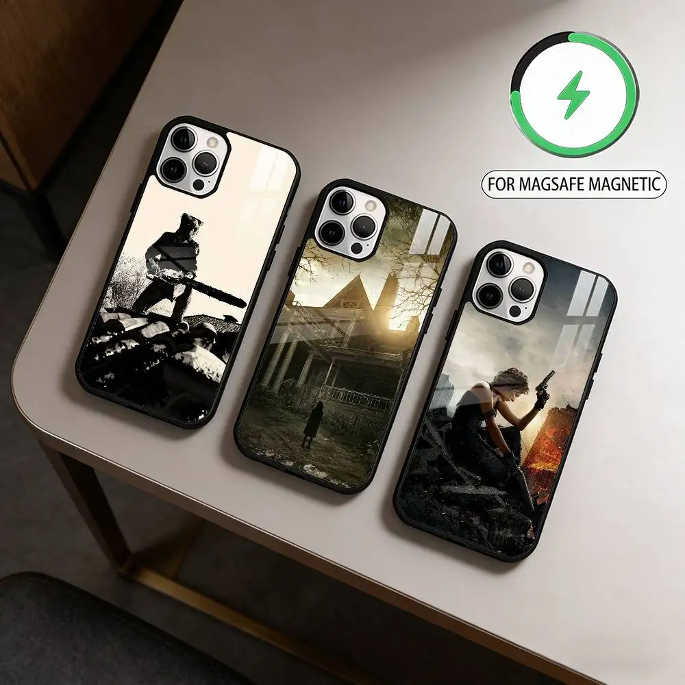 

R-Resident E-Evil Game Magnetic For Magsafe Wireless Charging Phone Case For iPhone17,16,15,14,13,12,11 Plus,Pro Max