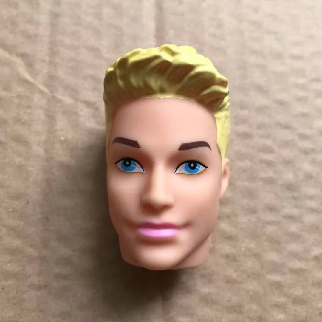 1/6 رؤوس الدمى الذكور أرقام الشعر الملونة رئيس اللون البيج الجلد 1/6 أجزاء الدمية الملحقات