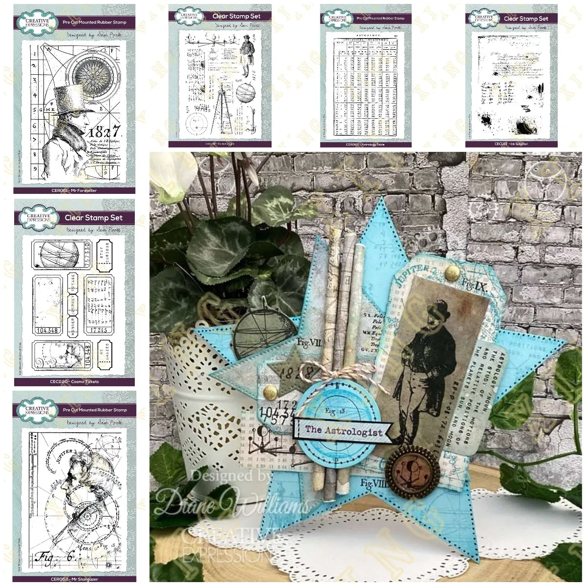 Cosmo Tickets-Sellos de silicona para mesa de astrología, sellos para álbum de recortes, tarjetas de álbum de fotos, manualidades en relieve de papel Diy, 2024