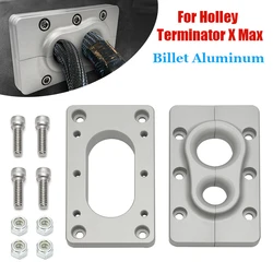 Pour Holley Terminator X Max Billet Fire Wall, passage en aluminium brut