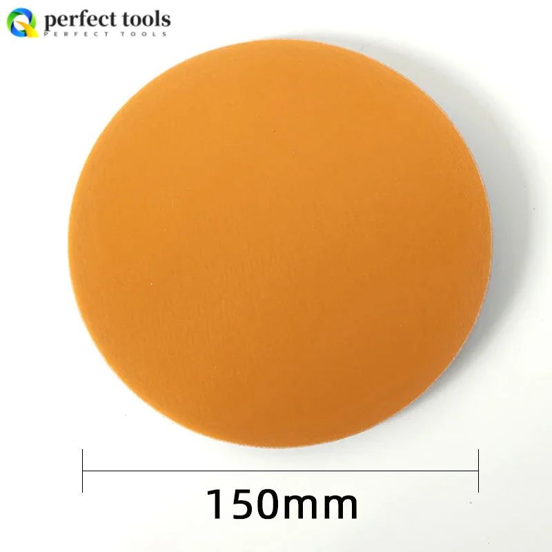 20 Pcs 6 Inch Sponge Sandpaper Car Paint Surface Polishing and Beauty Dry Sandpaper Back Flocking Self-adhesive Sand Skin 150mm