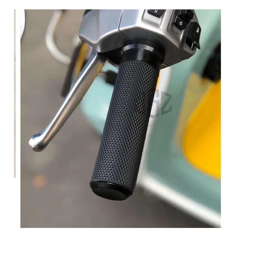 Motorcycle Handgrip CNC Aluminum Rubber Gel Handlebar Hand Grips for Vespa GTS GTV 300 250 PX LT LX 125 200 Primavera Sprint 150
