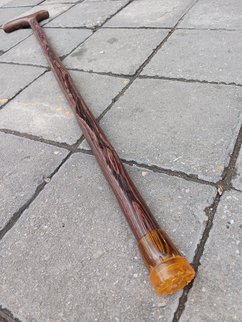 Excellent Sports Canes Wing Wood Hardwood Support Walking Stick Travel Cane Ironwood Strong 86cm Length