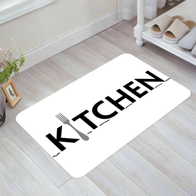 

Minimalist Style Kitchen Theme Floor Mat Carpets Doormat Entrance Door Balcony Room Rugs Home Foot Carpet Rug Mats Bathroom Bath