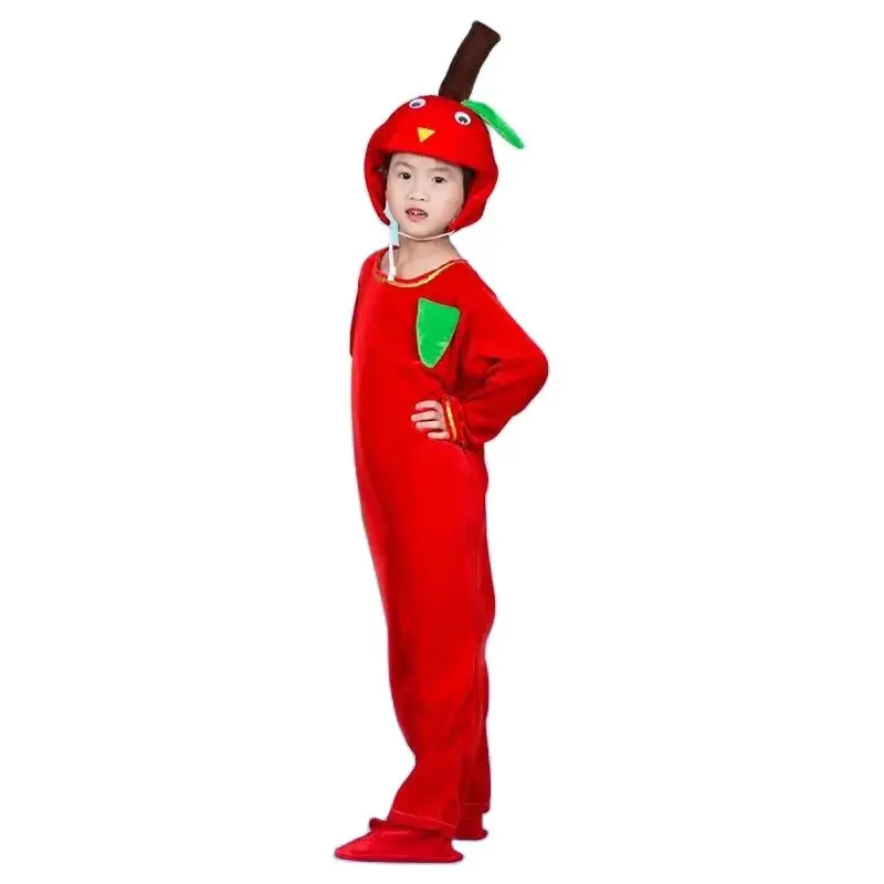 Abbigliamento da prestazione di frutta per bambini Kindergarten Anime Cosplay piccola mela anguria ananas miele pesca Banana a forma di uva