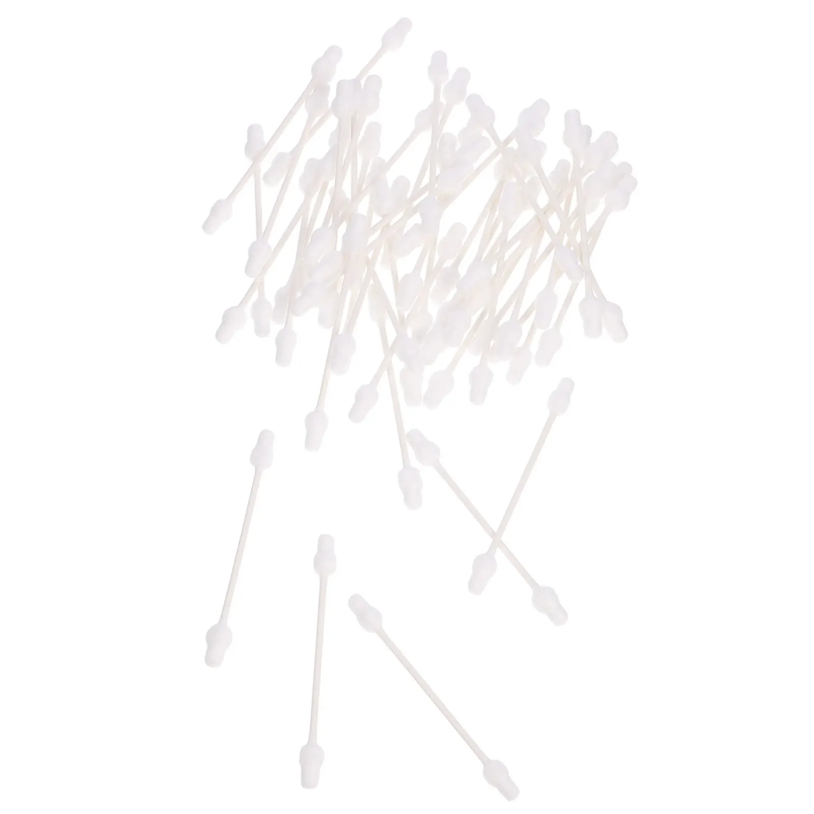 

110Pcs Baby Cotton Swabs Safe Additive-Free Gourd Head Paper Stick for Baby Ear Nose Eye Cleaning and Drying Cotton Swabs
