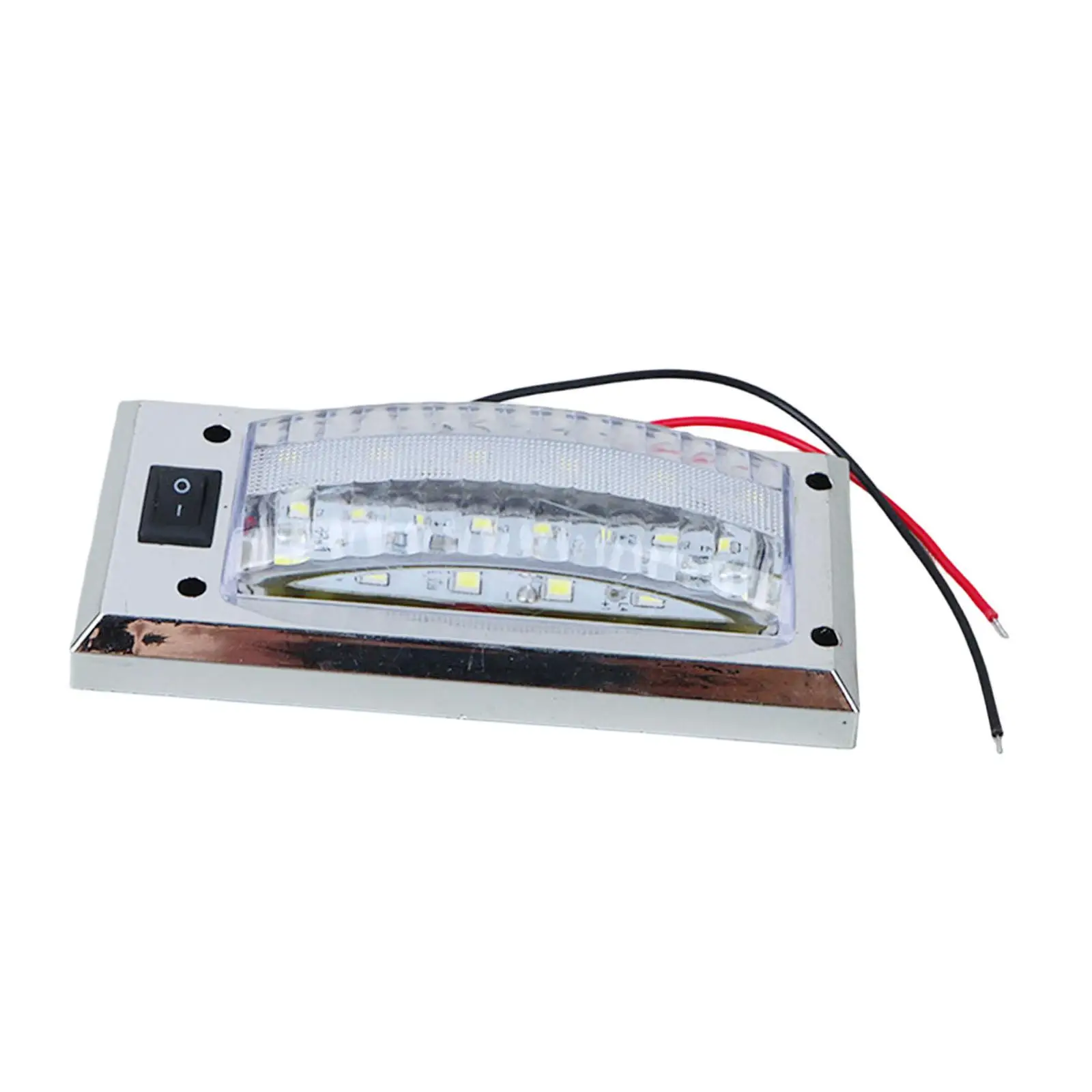 Vehicle Roof Light LED Ceiling Lamp Durable ABS Housing Eye Friendly White Beam for Camper 12V 24V