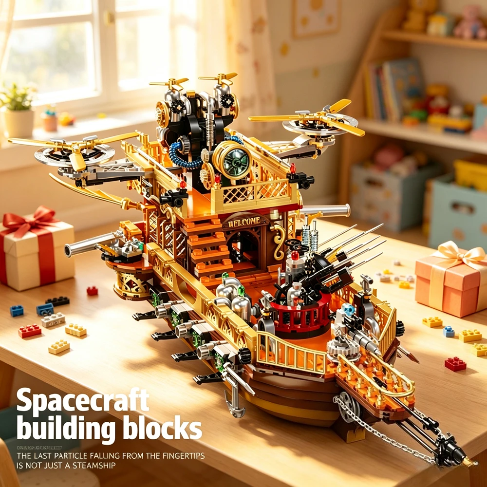 Complex Building Block Model DIY Assembly Bricks Toy Premium Quality Space Vehicle Kit Birthday Gift for Living Room Decoration